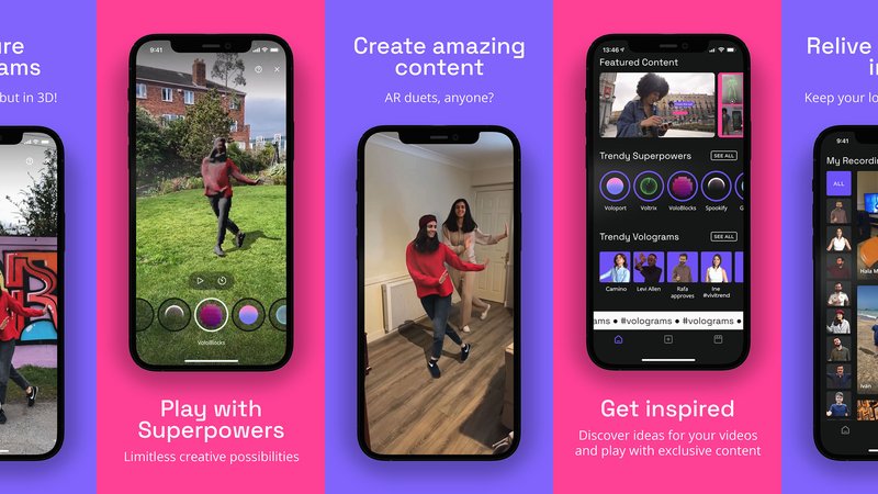 Volu app screenshots